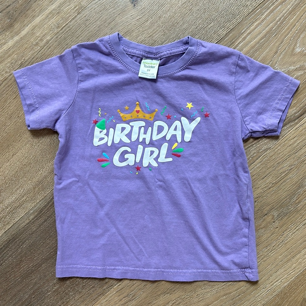 Purple birthday girl tshirt! 4T
